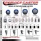 Service Caster 4'' Blue Poly Wheel Swivel 7/16'' Grip Ring Stem Caster Set 2 Brakes, 4PK GR20S414-PPUB-BLUE-PLB-716138-2-S-2 - alternate 4